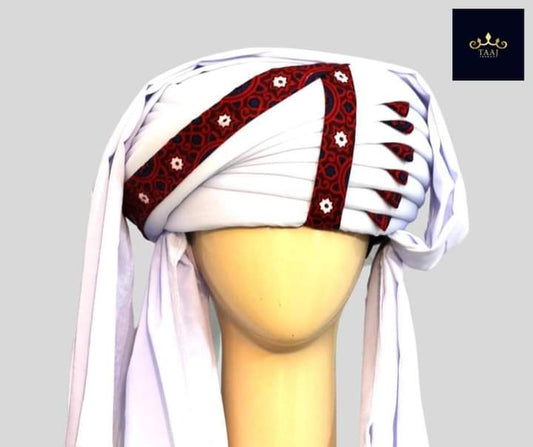 Ajrak Style Balochi/Sindhi pagri