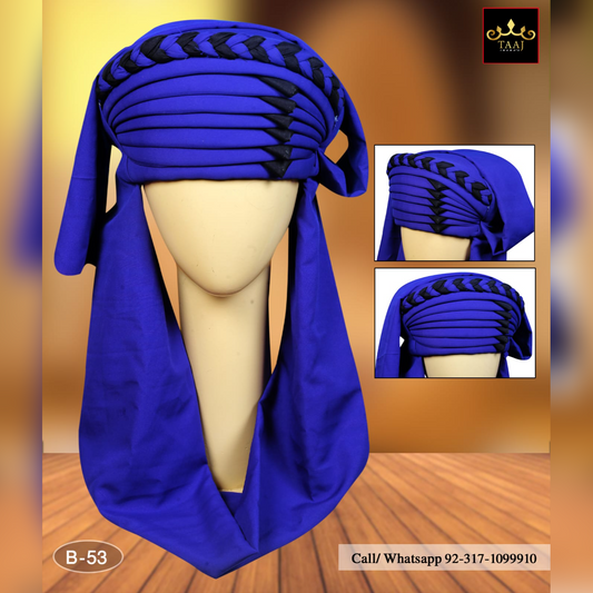 Balochi Sindhi Style Pagri Blue