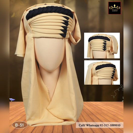 Balochi Sindhi Style Pagri Cream