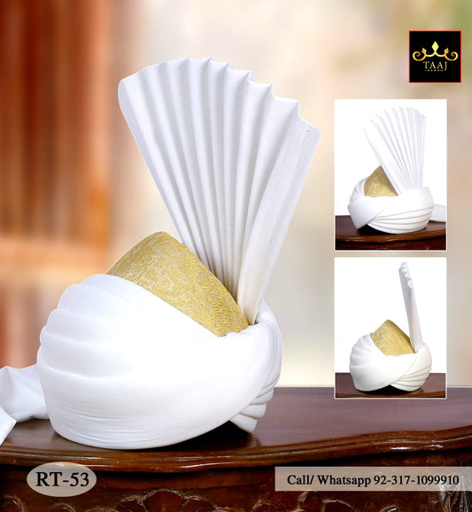 Aitchison Turban (Royal Taa jWhite Pagri)