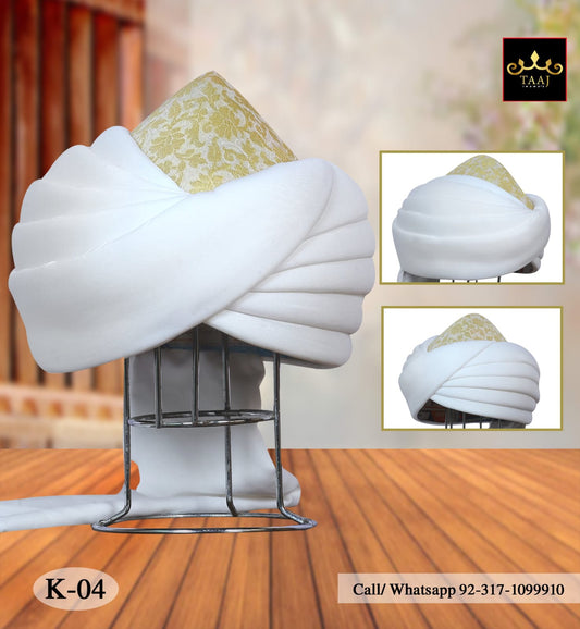 Royal Simple Pagri Off White